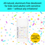 Aluminum Free Kid's Deodorant Birthday Cake Starling Skincare