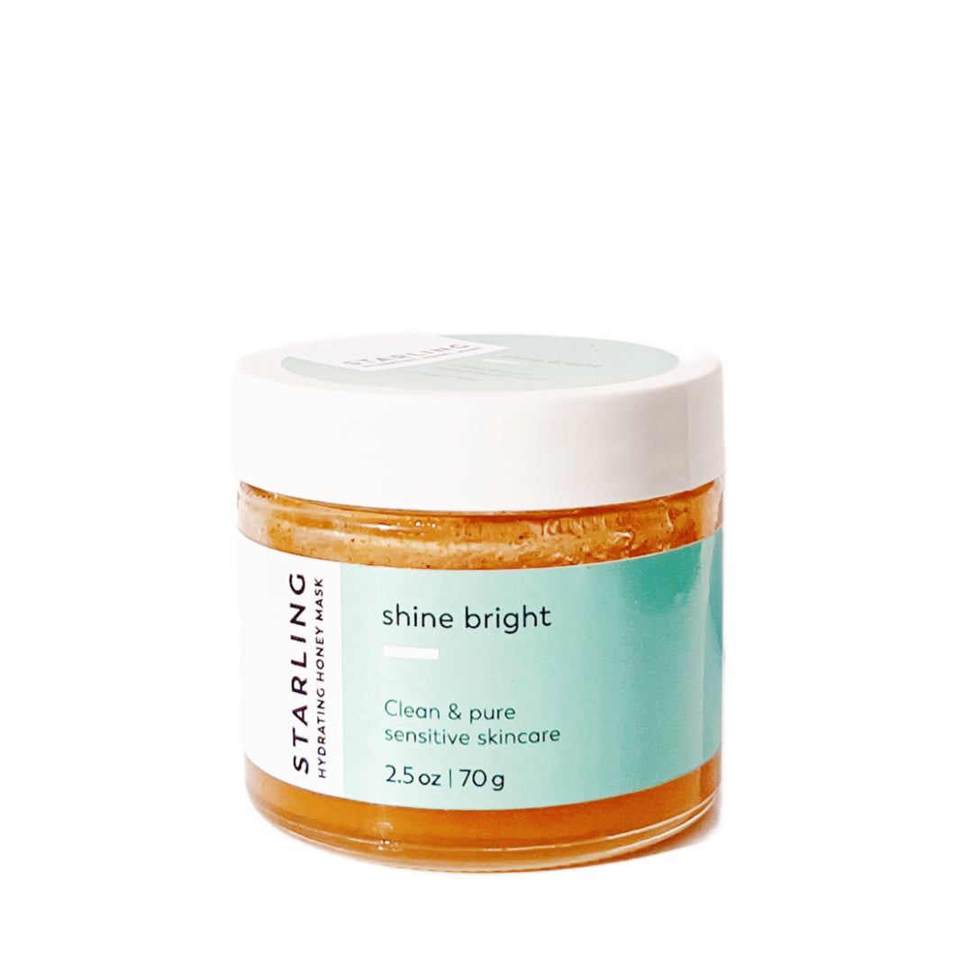 Shine Bright Raw Honey + Rose Mask